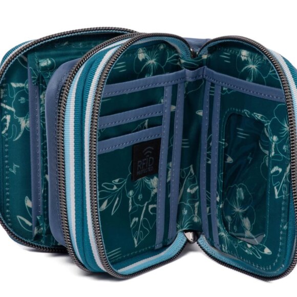 Lug Wallet with Contrast Zip Tape - Splits SE NWOT - Picture 2 of 5